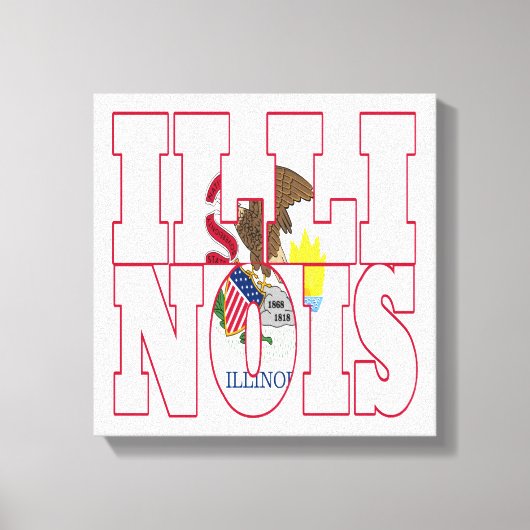 Illinois Leinwanddruck (Vorderseite)
