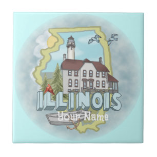 Illinois Leuchtturm Kachel