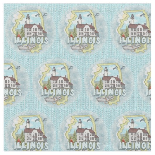 Illinois Lighthouse Stoff (Nahaufnahme)