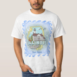 Illinois Lighthouse T - Shirt