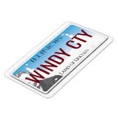 Illinois-Lizenzplatte flexibel Magnet (Linke Seite)