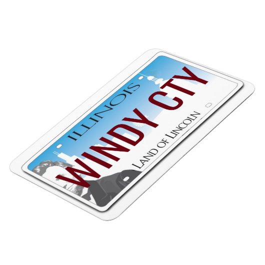 Illinois-Lizenzplatte flexibel Magnet (Linke Seite)