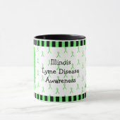 Illinois Lyme Disease Awareness Coffee Tasse (Zentrum)