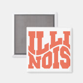 Illinois Magnet (Vorderseite/Rückseite)