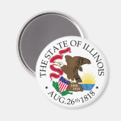 Illinois Magnet (Vorderseite/Rückseite)