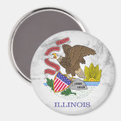 Illinois Magnet (Vorderseite/Rückseite)
