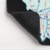 Illinois Map Mousepad (Ecke)