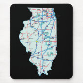 Illinois Map Mousepad (Vorne)