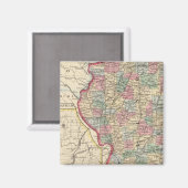 Illinois Map von Mitchell Magnet (Vorderseite/Rückseite)