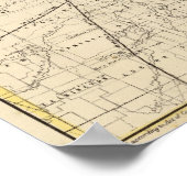 Illinois Map von Mitchell Poster (Ecke)