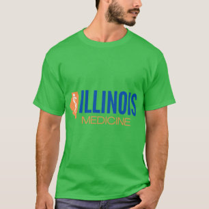 Illinois-Medizin in orange und blau T-Shirt