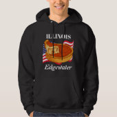 Illinois Men's Dark Pullover Hoodie (Vorderseite)