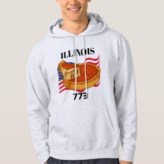 Illinois Men's Pullover Hoodie (Vorderseite)