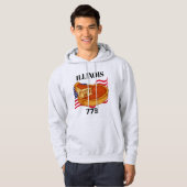 Illinois Men's Pullover Hoodie (Vorne ganz)
