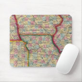 Illinois, Missouri, Iowa, Nebraska und Kansas Mousepad (Mit Mouse)