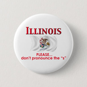 Illinois-Motto Button