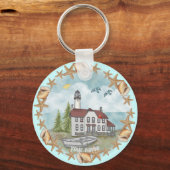 Illinois Muscheln Lighthouse Schlüsselanhänger (Vorderseite)