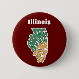Illinois Nickname Word Art Button