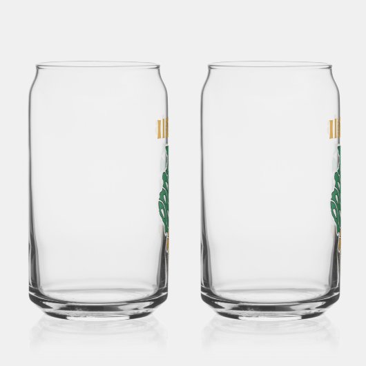 Illinois Nickname Word Art Dosenglas (Vorderseite)