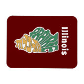 Illinois Nickname Word Art Magnet (Horizontal)