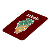 Illinois Nickname Word Art Magnet (Linke Seite)