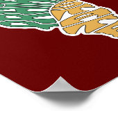 Illinois Nickname Word Art Poster (Ecke)