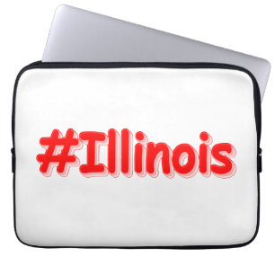 "#Illinois " Niedliches Design. Jetzt kaufen Laptopschutzhülle
