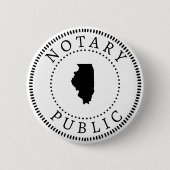 Illinois Notary Public Button (Vorderseite)