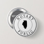 Illinois Notary Public Button (Vorne & Hinten)