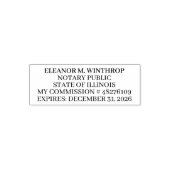 Illinois Notary Public Permastempel (Design)