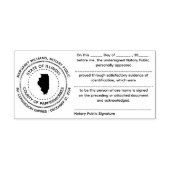 Illinois Notary Public Recognition Briefmarke Permastempel (Design)