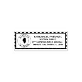 Illinois Notary Public Self Inking Rubber Briefmar Permastempel (Design)