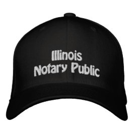 Illinois Notary Public Sticked Baseball Cap Bestickte Baseballkappe