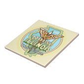 Illinois Nurse Caduceus Tile Fliese (Seite)