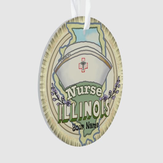 Illinois Nurse Ornament (Vorderseite)