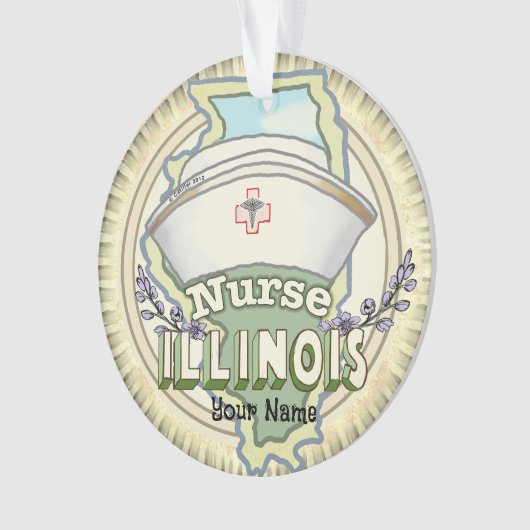 Illinois Nurse Ornament (Vorderseite)