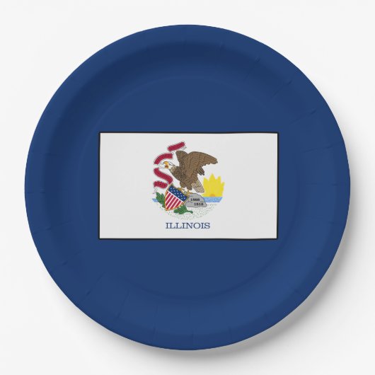 Illinois Pappteller (Vorderseite)