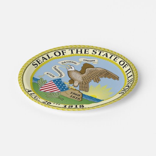 Illinois Pappteller (Schrägansicht)