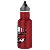 Illinois Picture und USA Flag Text Trinkflasche (Rechts)