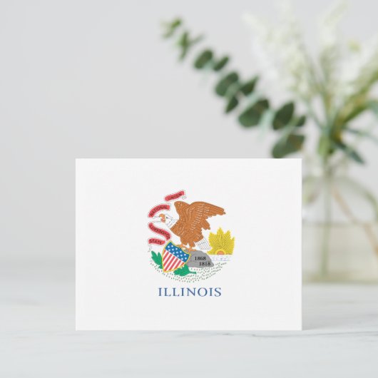 ILLINOIS POSTKARTE (Stehend Vorderseite)