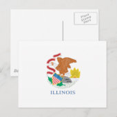 ILLINOIS POSTKARTE (Vorne/Hinten)