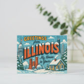 ILLINOIS Postkarte (Stehend Vorderseite)