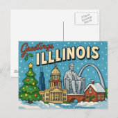 ILLINOIS Postkarte (Vorne/Hinten)