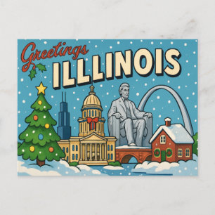 ILLINOIS Postkarte