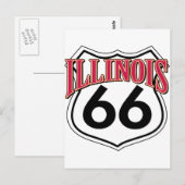 Illinois Postkarte (Vorne/Hinten)