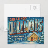 ILLINOIS Postkarte (Vorne/Hinten)