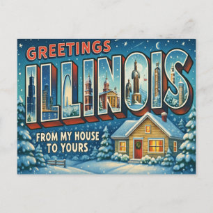 ILLINOIS Postkarte