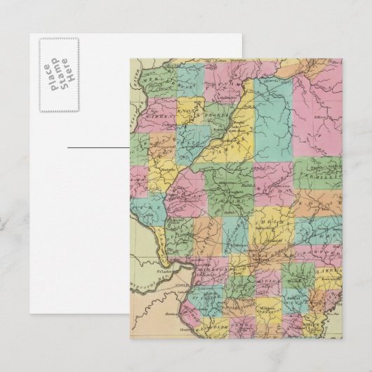 Illinois Postkarte (Vorne/Hinten)