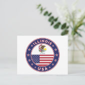 Illinois Postkarte (Stehend Vorderseite)