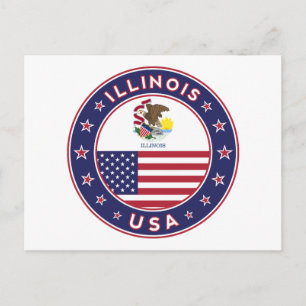 Illinois Postkarte